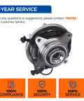 Front view of Front Wheel Hub Bearing Assembly 515188 for Ford F-150 2017-2020 with ABS, 6 lug, OE quality, vehicle tested.