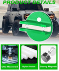 Magnetic Pinch Weld Jack Pad With Aluminum Slotted Design For Floor Jacks, Weld Frame Rail Adapter, Grippy Magnetic Hold