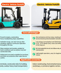 Workhorse Electric Distribution Forklift For Warehouse Operations, Material Handling And Pallet Transport, Battery Powered Lift Truck Designed For Fast Loading And Safe, Smooth Lifting. Side view of yellow electric forklift