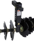 Beefy ATV Disc Plow Kit With Easy Mount Hardware For Dirt Soil Prep Gravel And Snow Black Finish Durable All Terrain Tillage Tool