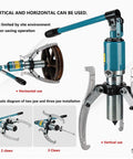 Hydraulic Puller Kit With 2-Jaw And 3-Jaw Heavy-Duty Splitter Tool, delivers versatility for vertical and horizontal use.