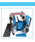 Heavy Duty All Steel Belt Sander And Multi Function Grinder With 750W Brushless Motor 915X50MM Sanding Belt workbench view.