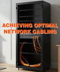 8 Set 1U Cable Management Tie Bar Kit for 19 Inch Server Racks With Open Frame Cabinets depicted in a network setup