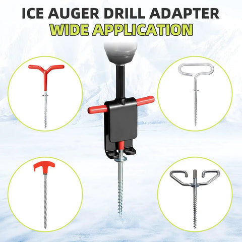 Universal Ice Anchor Drill Adapter For Ice Fishing Shelters And Auger Bolts Heavy Duty Power Tool Attachment