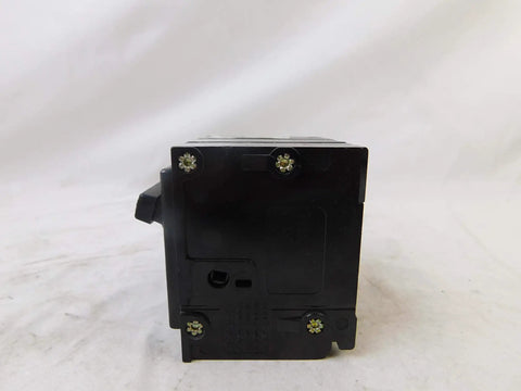 Side view of BR Type Plug-On Mount 3-Pole 40 Amp 240V AC Circuit Breaker, heavy-duty, for panels and load centers.