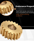 2 Pack Worm Gear Replacement For Craftsman Yard Man MTD Snowblowers Heavy Duty Durable Spline Gear showing durability