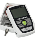M2 Digital Force Gauge 500 Lbf Capacity For Legit Precision Testing - Ultra Compact 500 Hz Sampling 0.5% Accuracy Overload Protected To 200% Reversible Display And Housing Tough Material Testing Tool, front view
