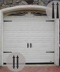 Heavy Duty Garage Door Handle Hinges Kit For Barn Doors Decorative Hardware Set with Silent Hydraulic Buffer on garage