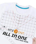 Extra Large 14x8 T Shirt Ruler For Vinyl Alignment, Transparent PVC Centering Guide For Heat Press And HTV Vinyl