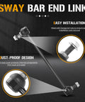 Sway bar end link with hexagon nuts and dust-proof design for Chrysler Town And Country And Dodge Grand Caravan Front Struts Shock Absorber.