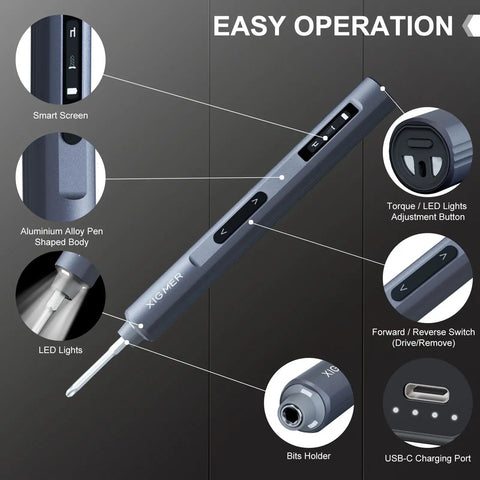 52-In-1 Mini Electric Screwdriver Kit With 48 Magnetic Bits Cordless Pro Grade Portable Screwdriver Set with details