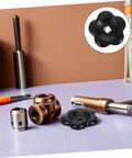 Black Bakelite Spigot Handle Replacement Knobs 6CM 6STAR Fit 8X8MM with tools in background