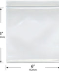 6 X 6 Inch 8 Mil Zipper Reclosable Bags Pack Of 100 Clear Food Safe Durable LDPE For Pantry Kitchen Storage Organization Crafts And Travel Uses Perfect For Fresh Snacks Office And Travel, clear 6x6 in bag