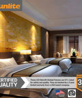 Hotel room with LED 4 Inch Round Retrofit Gimbal Recessed Downlight With E26 Medium Base 8W 65W Equivalent 30 Degree Tilt Dimmable