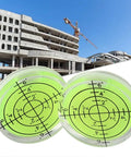 Bubble Level, High Precision for Professional Measuring with green translucent liquid, clear case, used on construction site.