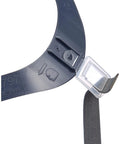 Close-up of the adjustable head harness component of the Half Face Respirator Mask 7500 Medium with Drop Down Break feature.