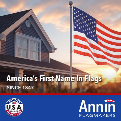 SolarGuard Nyl Glo American Flag 3 By 5 Feet Nylon Outdoor Flag Made In USA For That USA Vibe On Your Porch Or Lawn With Bright Colors