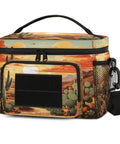 Flower Cactus Desert Tactical Lunch Bag For Men And Women Insulated Leakproof 7L Cooler with adjustable strap