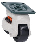 Professional Grade Leveling Casters With Smooth Retractable Wheels And Easy Height Dial in a close-up view, perfect for heavy loads.