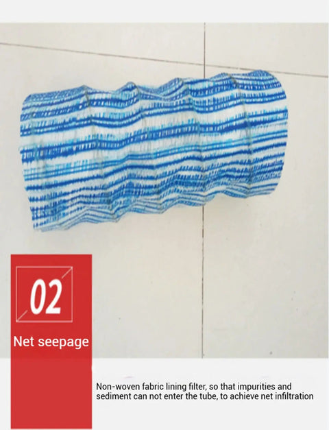 Six Inch Perforated Drain Pipe With Nonwoven Filter Layer And Steel Wire Reinforced Flexible Underground Hose For Yard Garden Lawn Water Drainage Built To Last And Easy Install For Efficient Land Drainage Solutions
