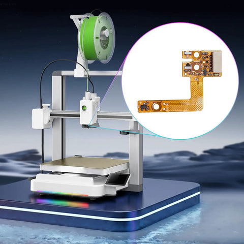 Filament And Cutter Sensor For Ender 3 V4 3D Printer Real Time Filament Break Monitoring And Cutter Status Detection Easy Install Replacement Part For Creality Ender Series mounted on Ender-3 V4 printer