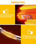 Safety features of the 12V Portable Car Heater And Defroster Featuring Turbo 120W with overload protection and thickened wire harness.