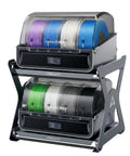 Rock Solid CFS Workstand For 3D Printing With Dual Layer Pull Out Design And 15 Kg Load Capacity displayed with filament spools
