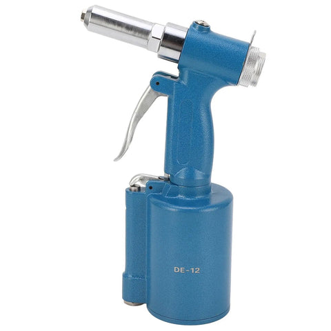 Heavy Duty Automated Pneumatic Rivet Kit With Air Hydraulic System For Fast One Step Riveting On Industrial Assembly Jobs And Auto Repair Shops That Actually Deliver Reliable Tight Locks Every Single Time, blue metal tool