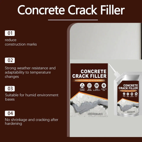 DIY Ready Concrete Crack Repair Sealant Kit For Driveways Patios And Walkways High Elasticity Waterproof Caulk packaging
