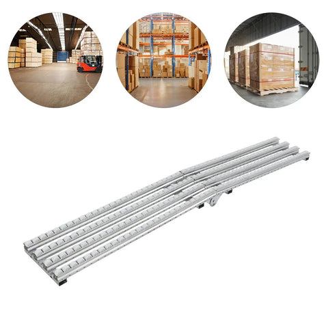 Foldable Conveyor Roller for Warehouse Unload and Light Duty Belt Table With Galvanized Iron Frame Unpowered Belt Conveyor 79 X 12 Inch