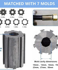 Built Tough Hydraulic Hose Crimper With Seven Heavy Duty Dies And Real Time Pressure Display Manual Pneumatic Crimping Tool detailed molds