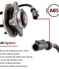 Front Wheel Hub Bearing Assembly For 4x4 Ford F-150 2005 To 2008 And Lincoln Mark LT 2006 To 2008 With 6 Lug Pattern And ABS Sensor Replacement 515079 Heavy Duty High Quality Hub Bearing Module showing ABS sensor close-up