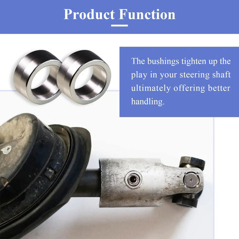 Image showing Dodge Ram 4 Pack Intermediate Steering Shaft Bushings for 2003 to 2019, featuring billet aluminum design.