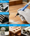 Top Shelf 1/8 Inch Pencil Air Die Grinder Rock Solid Pneumatic Rotary Tool Delivers 56000 RPM Speed for deburring and polishing pipes.
