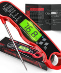 Instant Read Digital Meat Thermometer With Backlight Waterproof Ultra Fast One To Two Second Temperature Readings for grilling