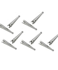 Dope Silver Bolo Tips Set 28mm With Etched Design Fits 2mm To 6mm Cords Pack Of 10 Ends For Jewelry Making Easy Glue In Durable Replacement Tips For Neckwear And Accessories, silver bolo tips