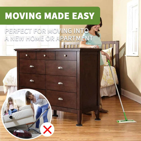 Felt Furniture Sliders For Hardwood Floors 8 Pack Three And A Half Inch Heavy Duty Moving Pads Protect Floors From Scratches For Chairs Tables And Other Furniture