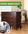 Heavy Duty Furniture Sliders 16 Pack Three And A Half Inch Combo For Hardwood And Carpet Floors under dresser for easy moving