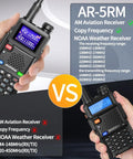 Long Range Handheld Two Way Radio 10W Rechargeable With NOAA Weather Emergency Mode Tactical Radio comparison