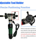 Adjustable tool holder for Heavy Duty Electric Pipe Beveling Machine Auto Centering Tube Chamfering Tool for precise positioning.