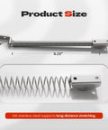 2 Pack Stainless Steel Boat Hatch Spring Support 8.25 inches long, 0.44 inches wide, ideal for securing RV camper windows.
