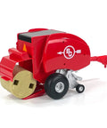 Red Round Baler Toy For 1to20 Scale Farm Playset Durable Lifelike Hay Baler Model For Collectors And Kids Realistic Loading Action