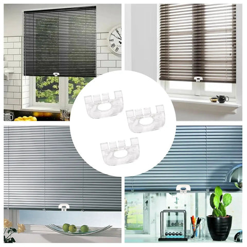 Six Pack Cordless Honeycomb Shade Lift Handles Replacement Parts Easy Install For Top Down Bottom Up Blinds with mini blinds window