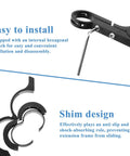 11.81 Inch Aluminum Bike Handlebar Extender Mount Bar Riser with double clamp, hexagonal wrench, and shim for 0.875 to 1.26 inch bars.