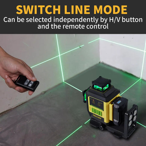 360 Self Leveling Laser Level With 60 Inch Tripod And One Thirteenth Inch Accuracy, Outdoor Pulse Mode Up To 197 Feet, Rechargeable Green Cross Line Laser Level Tool For Construction And Home Renovation, with remote