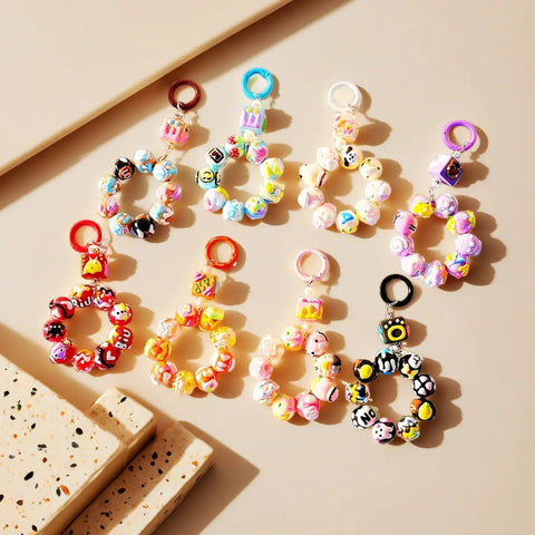 48 Pack Colorful Metal Carabiner Clips For Key Rings And DIY Crafts, Round Snap Hook Keychain Clips, Durable Alloy For Bags, Purses, Backpacks, And Decor, Bulk Charm Accessories with beaded charm loops