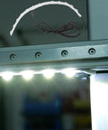 High Brightness LED Light Strip For 3D Printer Enclosures 24V DC ABS Housing Ra95 Color Rendering installed with wiring.