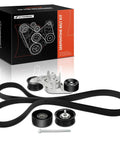 Serpentine Belt Drive Kit For Ford F Series Super Duty 2003 Through 2007 6 0L V8 With Single Alternator Belt Included Kit