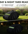 Heavy Duty Robot Lawn Mower Cover Built For Outdoor Garage Storage No Sweat Weatherproof Dock Shelter With Charging Station in garden.