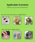 Guidelines for Huge Pack Of 1000 Nylon Hook And Loop Adhesive Dots 0.59 Inch White, showing use with lightweight items only